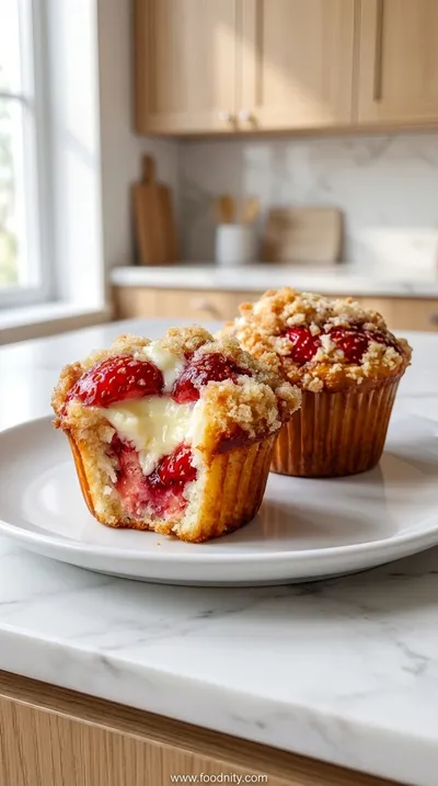 Strawberry Cream Cheese Muffins