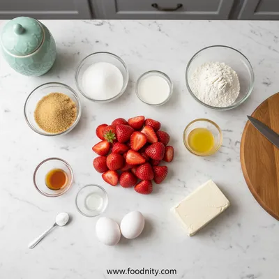 Strawberry Cream Cheese Muffins - cooking process