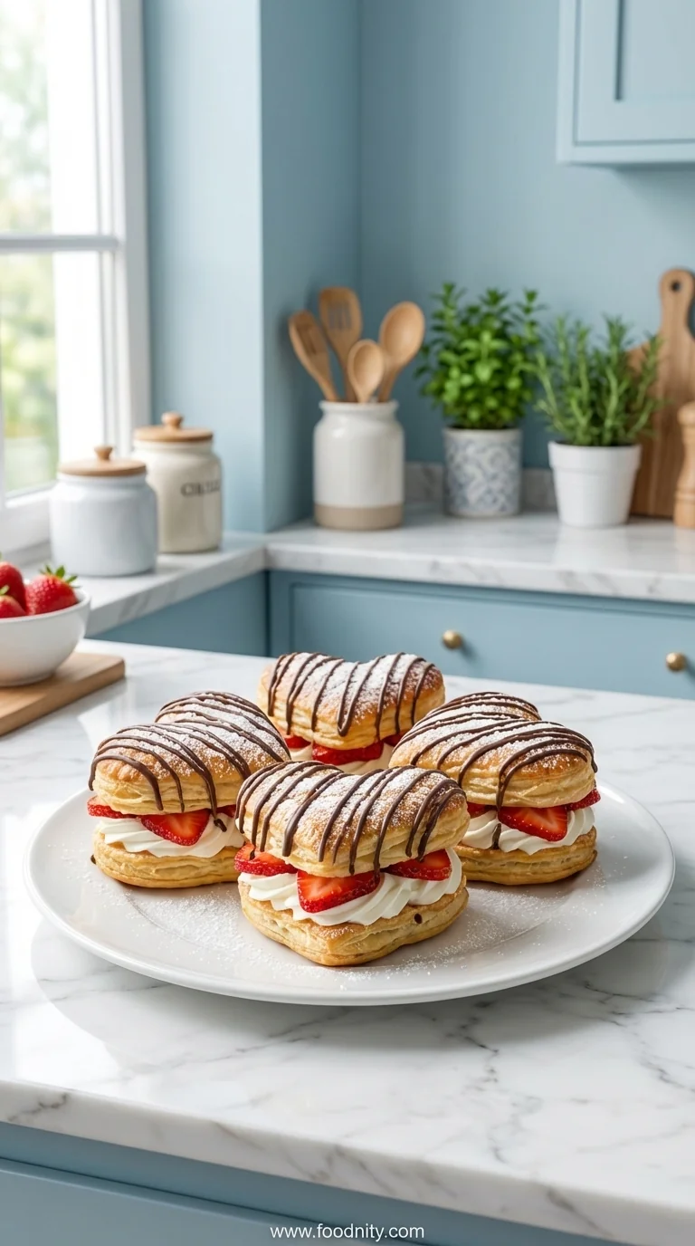 Strawberry Cream Puffs – Delicate Dessert - feature image