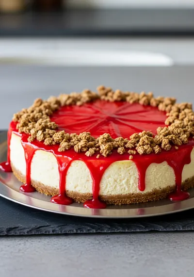 Strawberry Crunch Cheesecake Recipe
