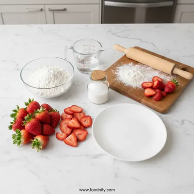 Strawberry Daifuku Mochi Recipe - cooking process