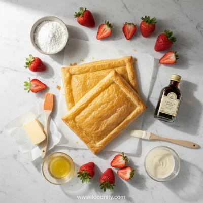 Strawberry Danish: Quick & Easy Breakfast or Dessert - cooking process