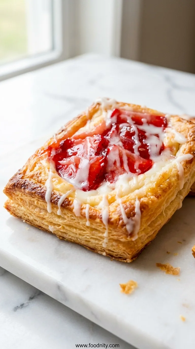 Strawberry Danish With Cream Cheese - feature image
