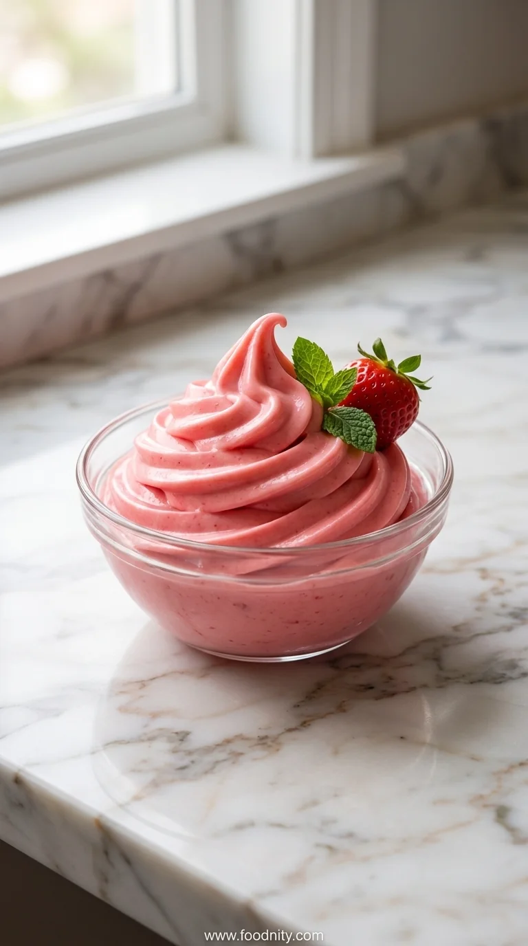 Easy Strawberry Dole Whip - feature image