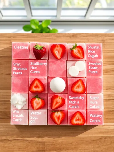 Strawberry Mochi Recipe - ingredients preparation