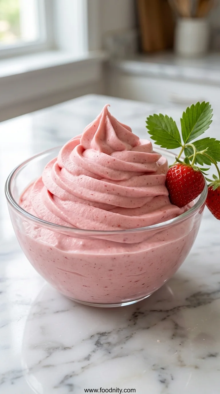 Strawberry Mousse – Only 4 Ingredients - feature image