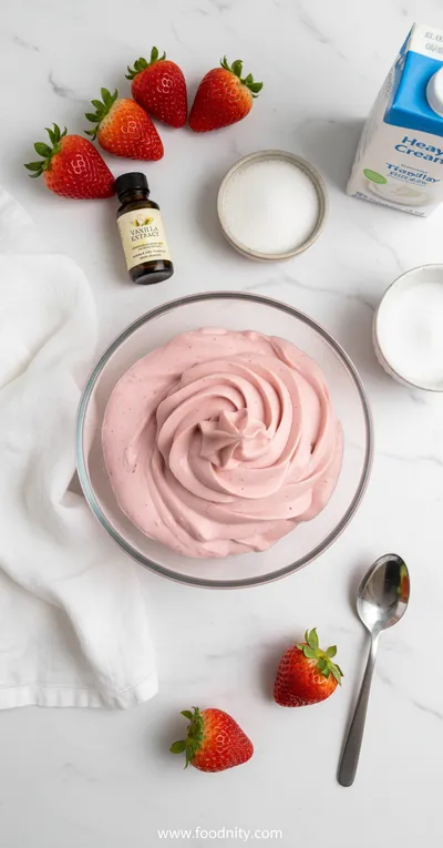 Strawberry Mousse – Only 4 Ingredients - cooking process