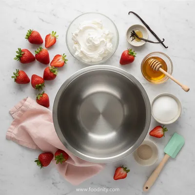 Easy Fresh Strawberry Mousse - cooking process