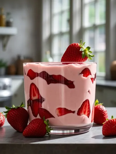Easy Fresh Strawberry Mousse