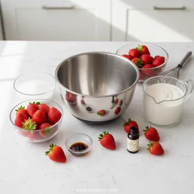 Strawberry Mousse Recipe - cooking process
