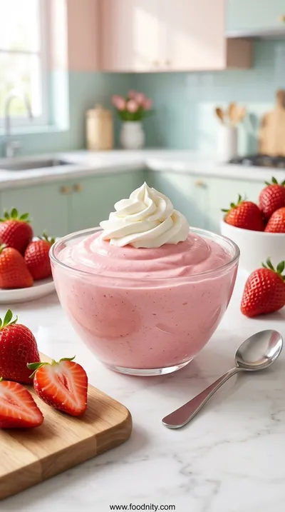 Strawberry Mousse - Light, Fluffy, Delicious