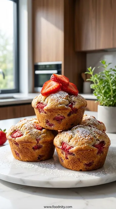 Strawberry Protein Muffins – Low‑Carb, High‑Protein