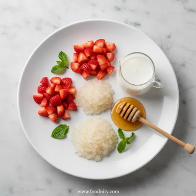5‑Ingredient Strawberry Sago - cooking process