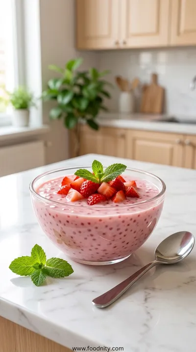 Easy 4-Ingredient Strawberry Sago