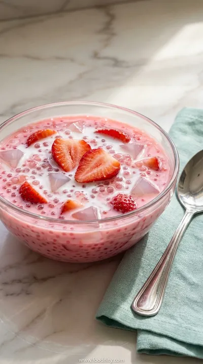 Strawberry Sago: Sweet Summer Dessert