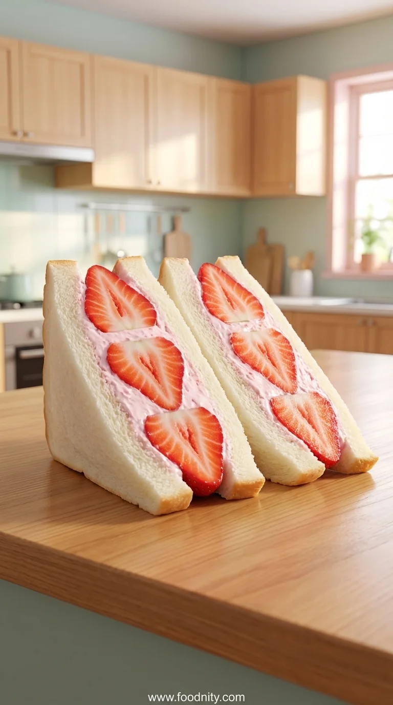 Strawberry Sando Recipe: Japanese Fruit Sandwich - feature image