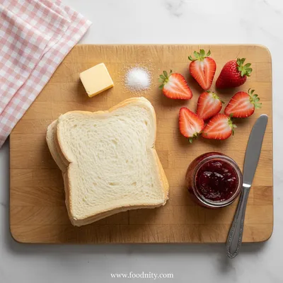 Strawberry Sandwich Recipe - cooking process