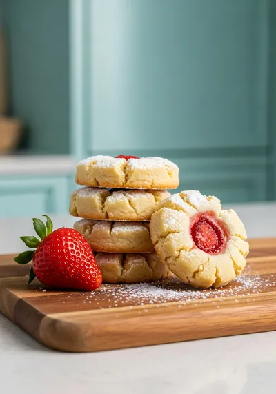 Strawberry Shortbread Cookies – Easy Sweet Treat