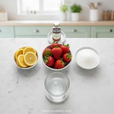 Strawberry Sorbet – Simple 4‑Ingredient Frozen Dessert - cooking process