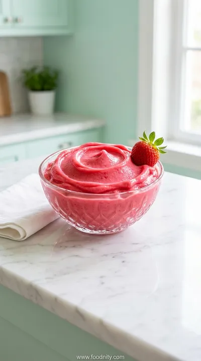 Strawberry Sorbet – Simple 4‑Ingredient Frozen Dessert