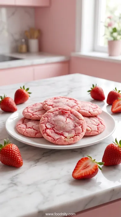 Strawberry Sugar Cookies – Soft, Chewy & Naturally Flavored