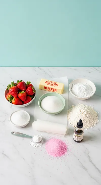 Strawberry Sugar Cookies – Sweet Sparkling Twist - cooking process