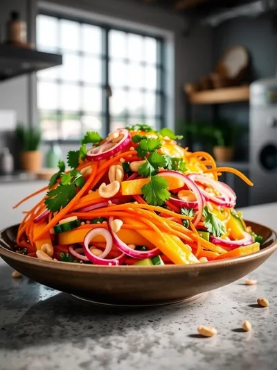 Thai Mango Salad - Healthy Spring Vegetarian Meal
