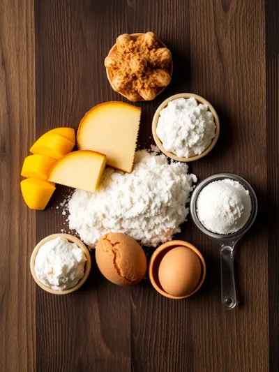 Tropical Mango Cookies - ingredients preparation