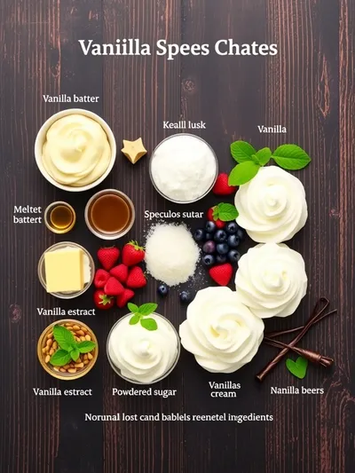 Vanilla Speculoos Crepe Cake - ingredients preparation