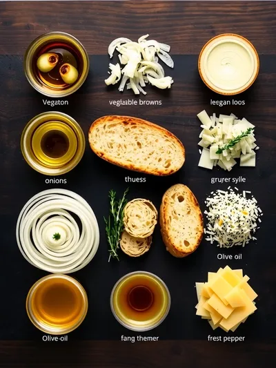 Vegan French Onion Soup Recipe - ingredients preparation