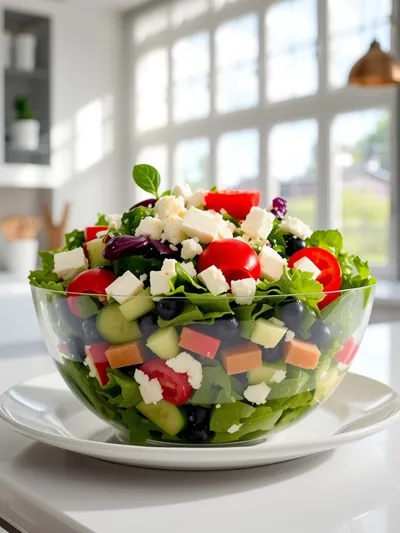 Vegan Greek Salad – Fresh & Healthy