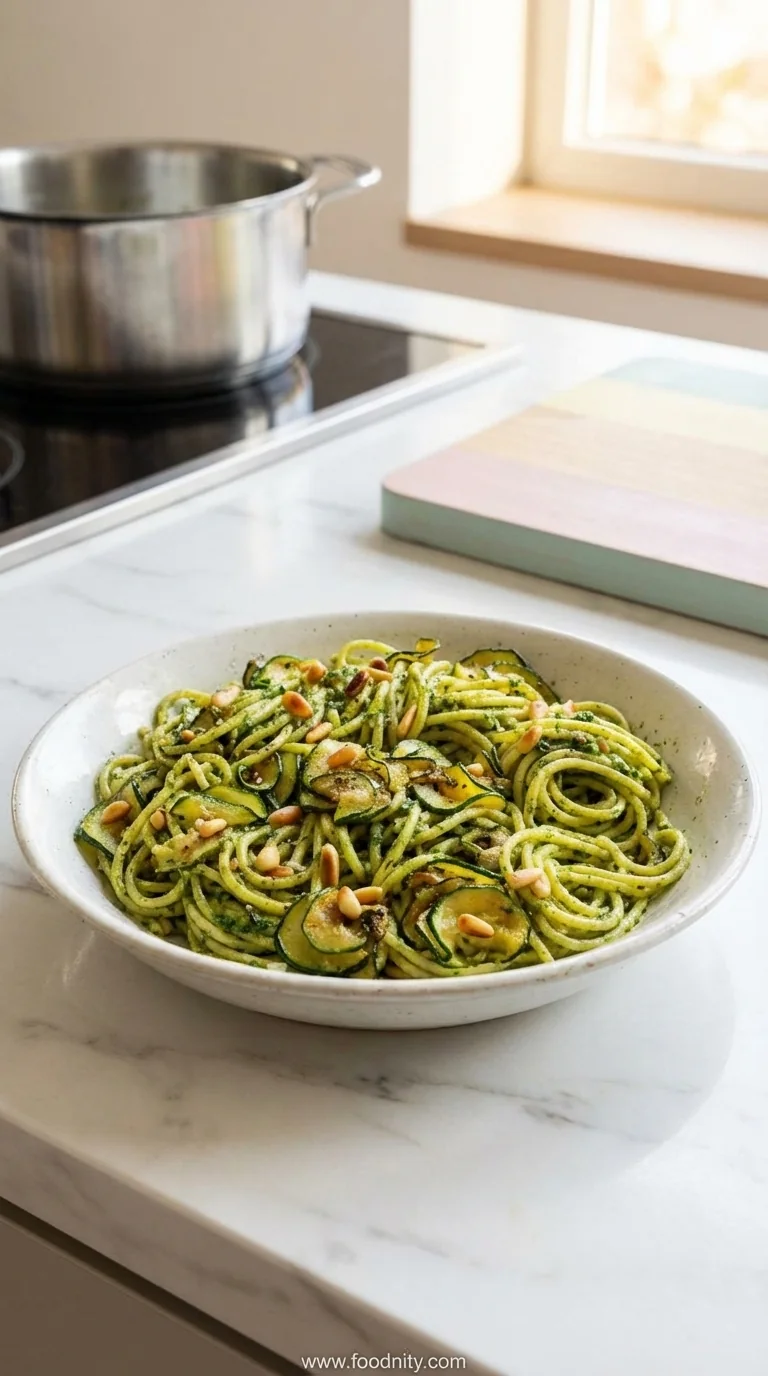 Vegan Wild Garlic Pesto Pasta - feature image