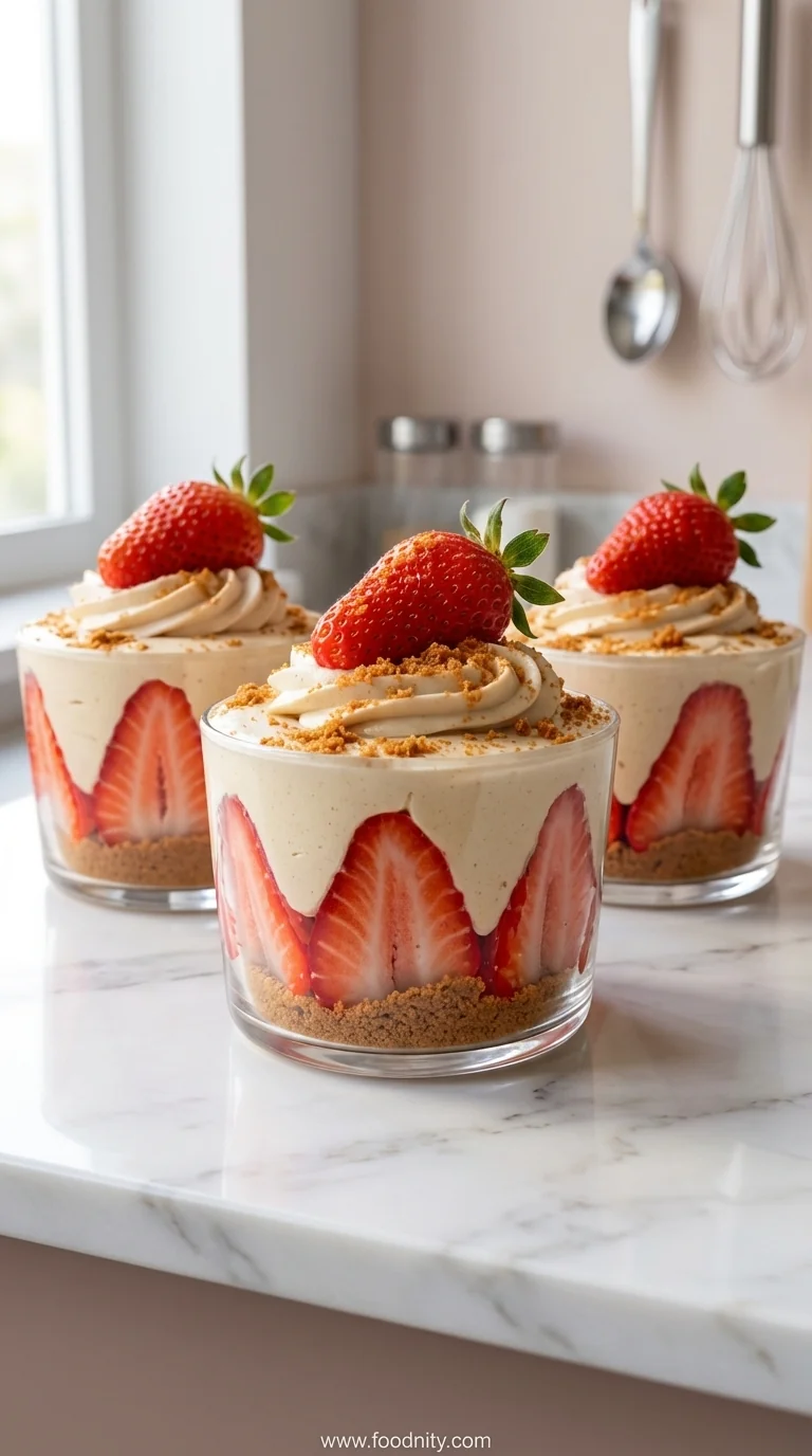 Verrine Speculoos Facon Fraisier Recipe - feature image