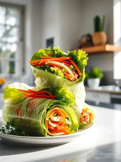 Vietnamese Summer Rolls With Chicken