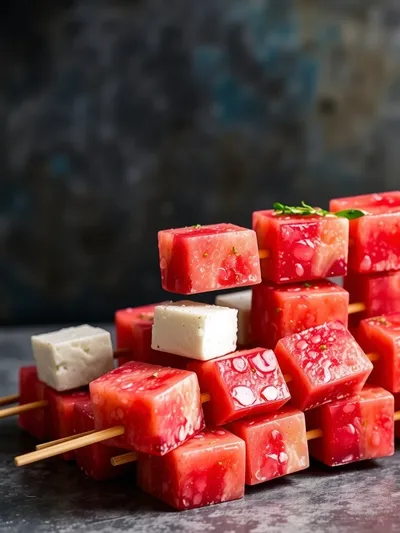 Watermelon Feta Skewers – Fresh Summer Appetizer