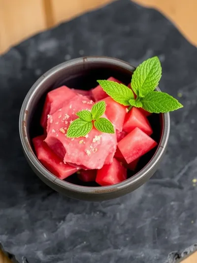 Easy Watermelon Sorbet - cooking process