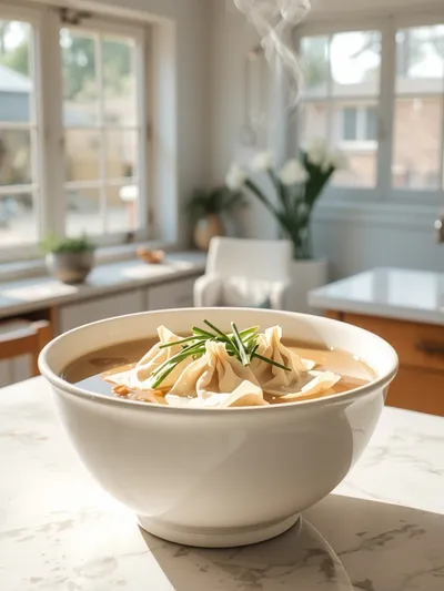 Homemade Wonton Soup Recipe