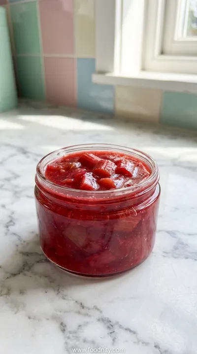 Zesty Rhubarb Sauce for Ice Cream